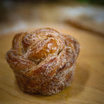Morning Braid on a baker's bench